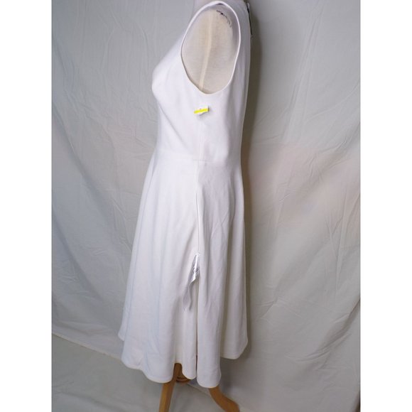 DRESS THE POPULATION Catalina Fit & Flare Dress Off White Small (4-6) NEW - Picture 6 of 8